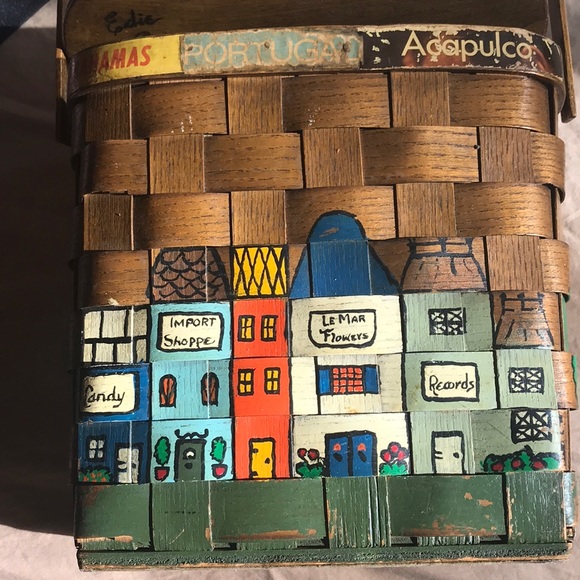 1956 autograph VINTAGE wood purse !! MUST SEE!! ❤️ - Picture 4 of 8